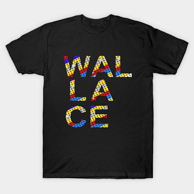 Wallace, name, typography T-Shirt by Furashop